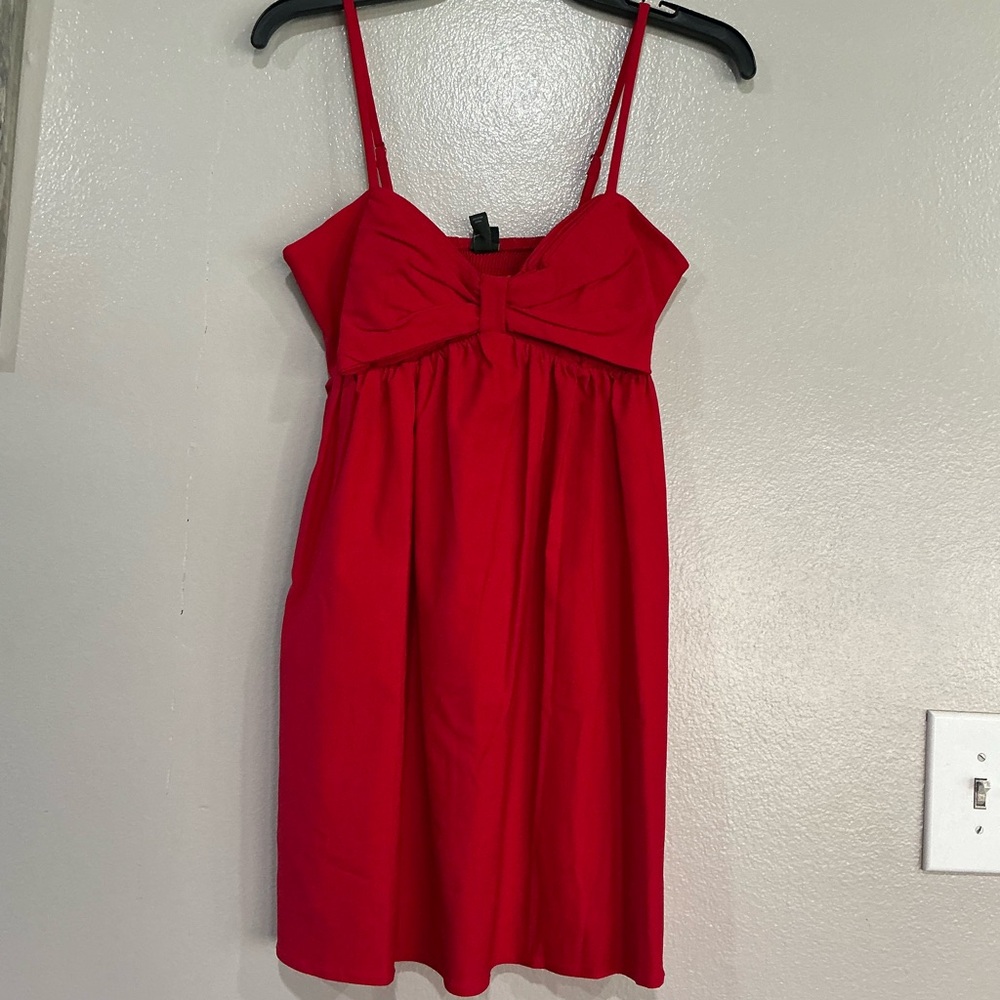 NWT Women’s Mini Dress. Red XS - Picture 2 of 9